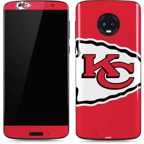 NFL Kansas City Chiefs Large Logo Moto G6 Skin