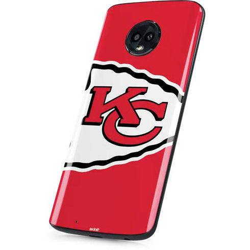 NFL Kansas City Chiefs Large Logo Moto G6 Skin