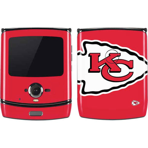 NFL Kansas City Chiefs Large Logo Motorola RAZR Skin