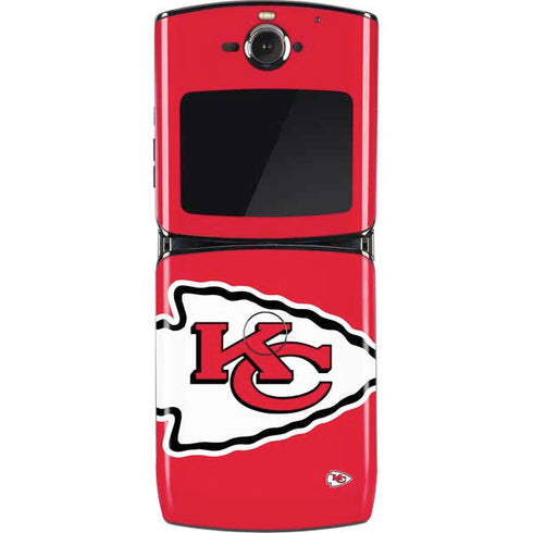 NFL Kansas City Chiefs Large Logo Motorola RAZR Skin