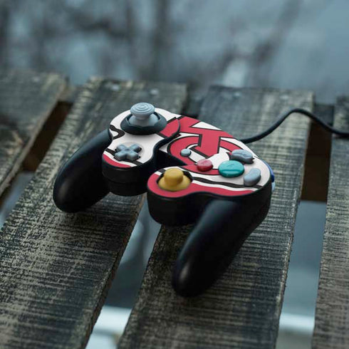 NFL Kansas City Chiefs Large Logo Nintendo GameCube Controller Skin