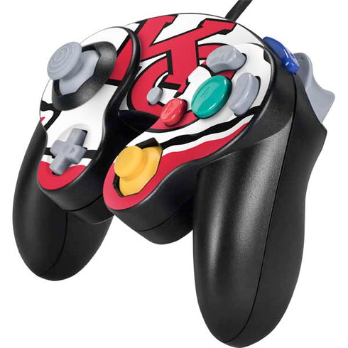 NFL Kansas City Chiefs Large Logo Nintendo GameCube Controller Skin