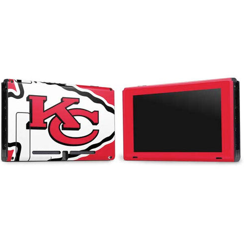 NFL Kansas City Chiefs Large Logo Nintendo Switch Bundle Skin