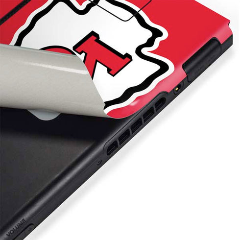 NFL Kansas City Chiefs Large Logo Nintendo Switch Bundle Skin