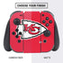 NFL Kansas City Chiefs Large Logo Nintendo Switch Bundle Skin