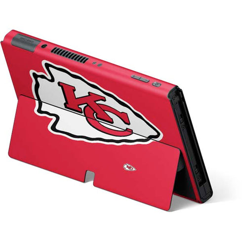 NFL Kansas City Chiefs Large Logo Nintendo Switch OLED (2021) Skin