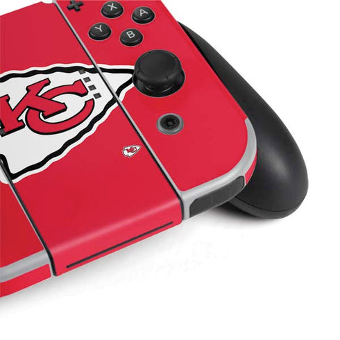 NFL Kansas City Chiefs Large Logo Nintendo Switch OLED (2021) Skin