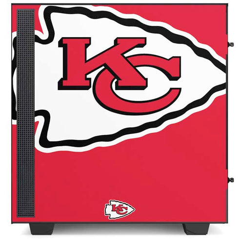 NFL Kansas City Chiefs Large Logo NZXT H510 Compact ATX Mid-Tower Case Skin