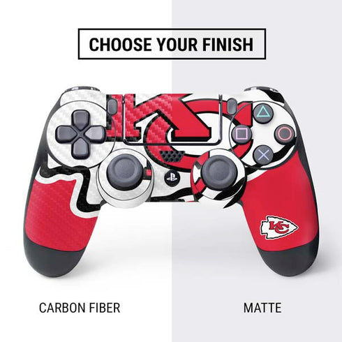 NFL Kansas City Chiefs Large Logo PS4 Controller Skin