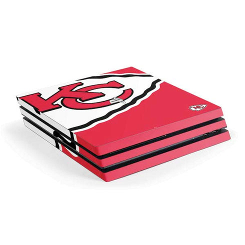 NFL Kansas City Chiefs Large Logo PS4 Pro Console Skin