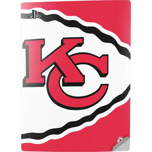 NFL Kansas City Chiefs Large Logo PS5 Digital Edition Console Skin