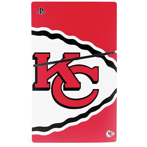 NFL Kansas City Chiefs Large Logo PS5 Slim Disk Bundle Skin