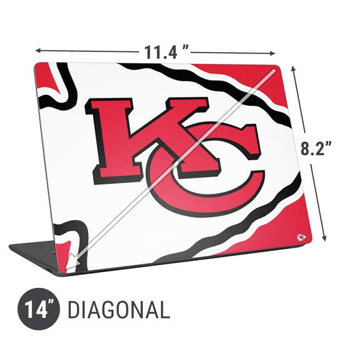 NFL Kansas City Chiefs Large Logo Universal Laptop 14in (11.4 x 8.2in) Skin