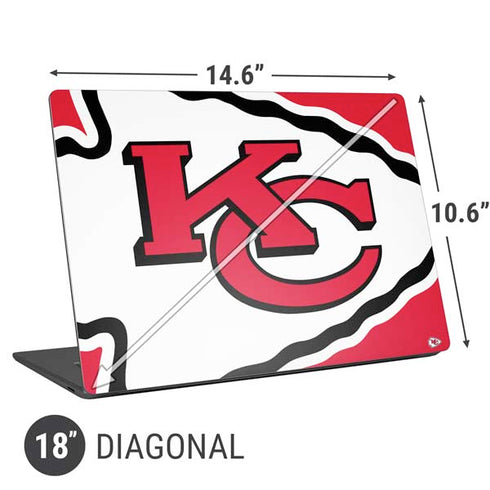 NFL Kansas City Chiefs Large Logo Universal Laptop 18in (14.6 x 10.6in) Skin
