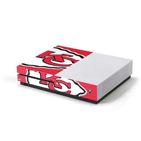 NFL Kansas City Chiefs Large Logo Xbox One S Console Skin
