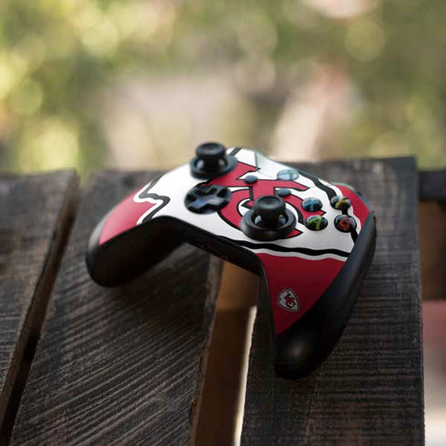 NFL Kansas City Chiefs Large Logo Xbox One S Controller Skin
