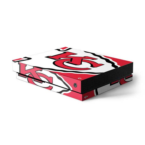NFL Kansas City Chiefs Large Logo Xbox One X Console Skin
