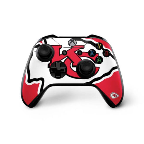 NFL Kansas City Chiefs Large Logo Xbox One X Controller Skin