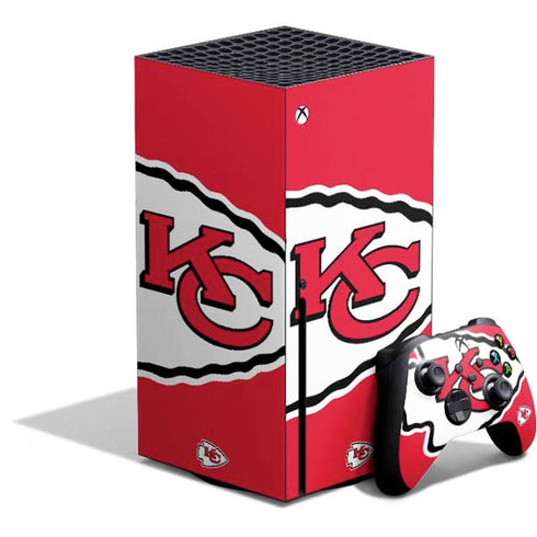 NFL Kansas City Chiefs Large Logo Xbox Series X Bundle Skin