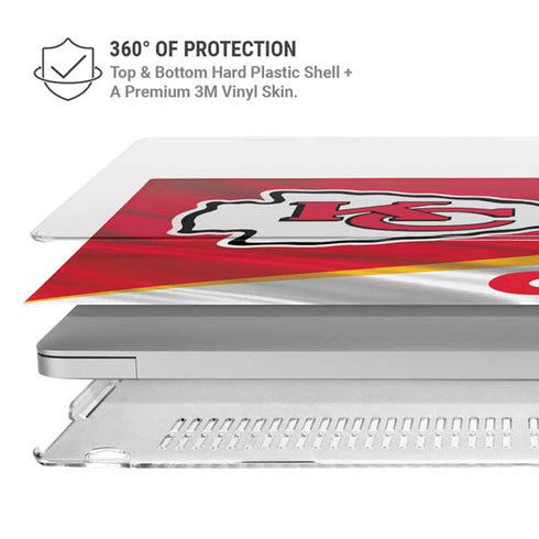 NFL Kansas City Chiefs MacBook Air 15in (2023-2025) Case plus Skin