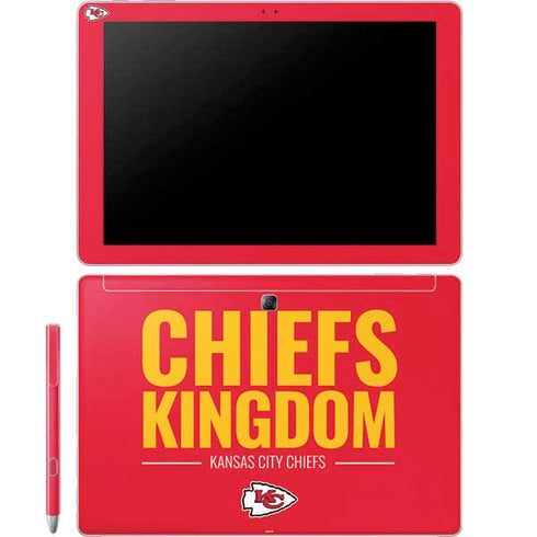 NFL Kansas City Chiefs Team Motto Galaxy Book 12in Skin