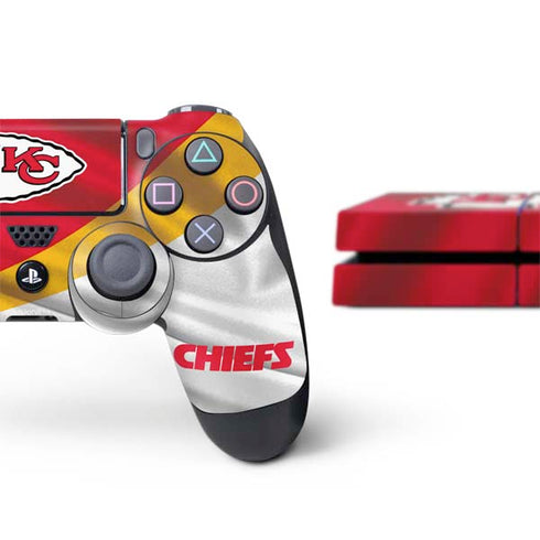 NFL Kansas City Chiefs PS4 Console and Controller Bundle Skin