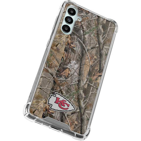 NFL Kansas City Chiefs Realtree AP Camo Galaxy A14 5G Clear Case