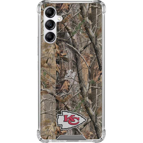 NFL Kansas City Chiefs Realtree AP Camo Galaxy A14 5G Clear Case