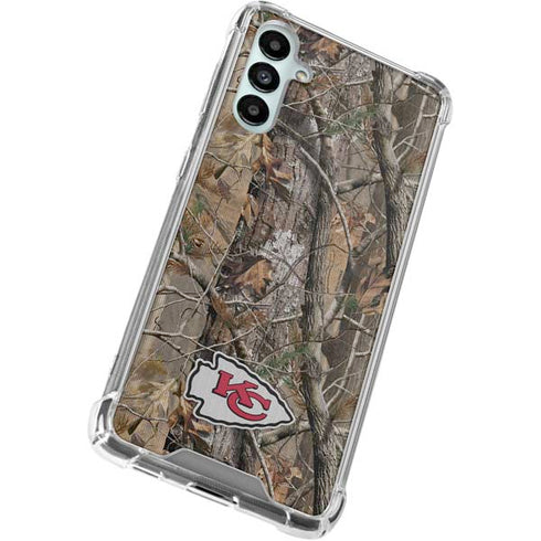 NFL Kansas City Chiefs Realtree AP Camo Galaxy A15 5G Clear Case