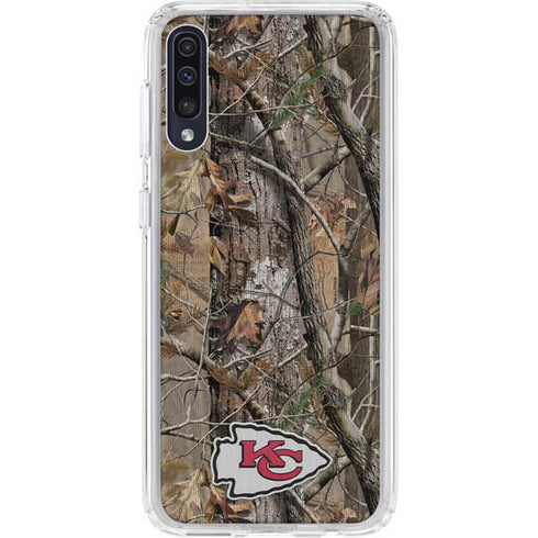 NFL Kansas City Chiefs Realtree AP Camo Galaxy A50 Clear Case