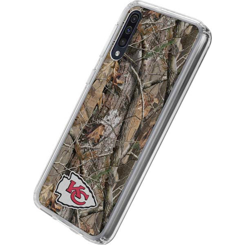 NFL Kansas City Chiefs Realtree AP Camo Galaxy A50 Clear Case