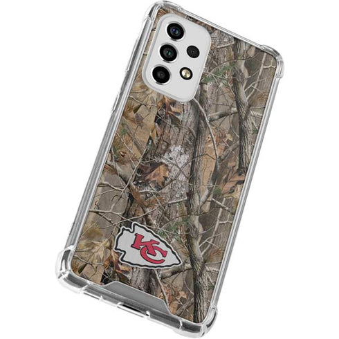 NFL Kansas City Chiefs Realtree AP Camo Galaxy A53 5G Clear Case