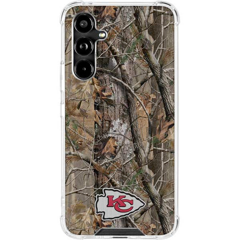 NFL Kansas City Chiefs Realtree AP Camo Galaxy A54 5G Clear Case