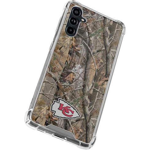 NFL Kansas City Chiefs Realtree AP Camo Galaxy A54 5G Clear Case