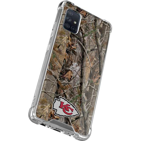 NFL Kansas City Chiefs Realtree AP Camo Galaxy A71 5G Clear Case