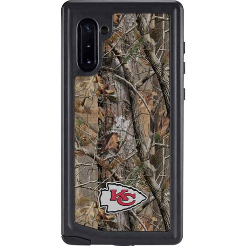 NFL Kansas City Chiefs Realtree AP Camo Galaxy Note 10 Waterproof Case
