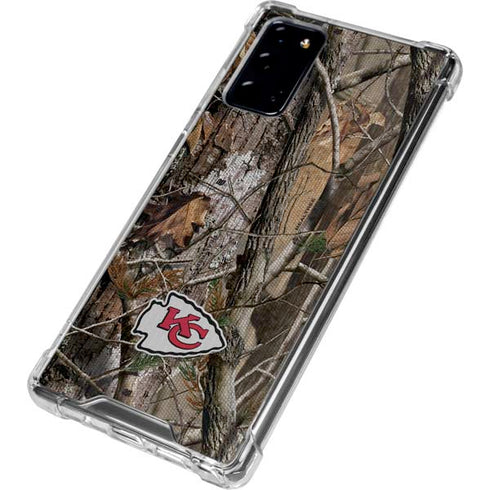 NFL Kansas City Chiefs Realtree AP Camo Galaxy Note20 5G Clear Case