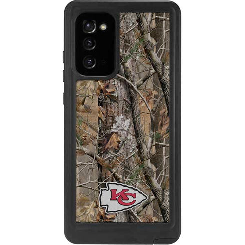NFL Kansas City Chiefs Realtree AP Camo Galaxy Note20 5G Waterproof Case