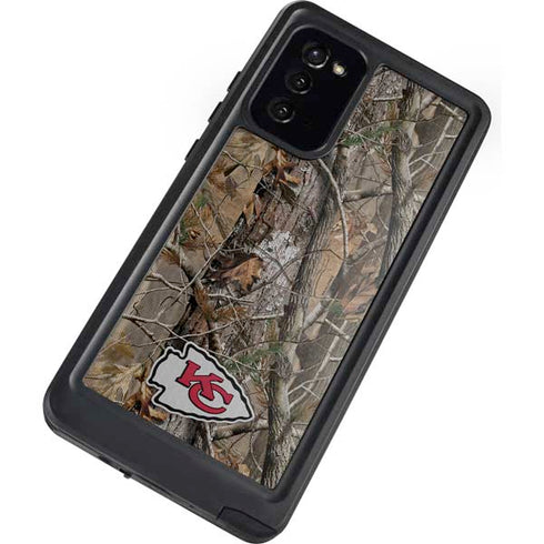 NFL Kansas City Chiefs Realtree AP Camo Galaxy Note20 5G Waterproof Case