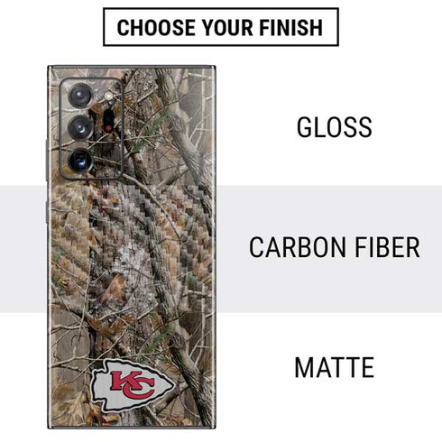 NFL Kansas City Chiefs Realtree AP Camo Galaxy Note20 Ultra 5G Skin