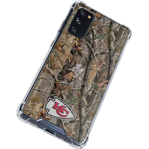 NFL Kansas City Chiefs Realtree AP Camo Galaxy S20 FE Clear Case
