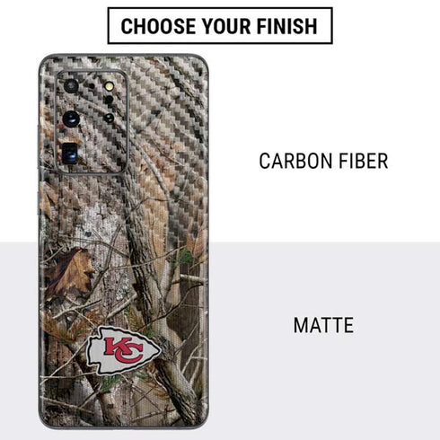 NFL Kansas City Chiefs Realtree AP Camo Galaxy S20 Ultra 5G Skin