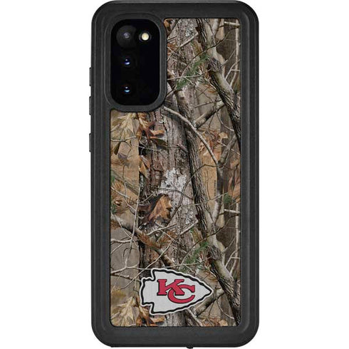 NFL Kansas City Chiefs Realtree AP Camo Galaxy S20 Waterproof Case