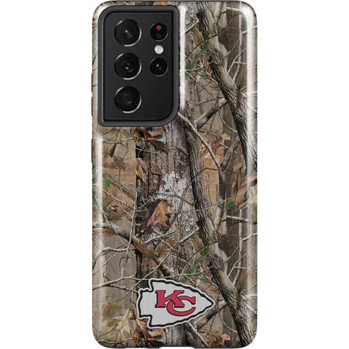 NFL Kansas City Chiefs Realtree AP Camo Galaxy S21 Ultra 5G Pro Case