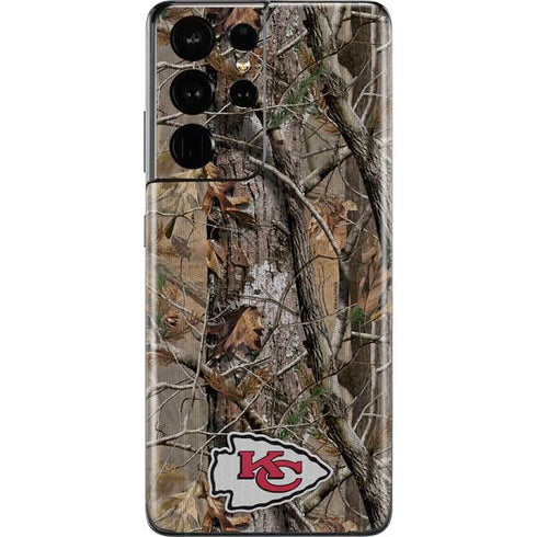 NFL Kansas City Chiefs Realtree AP Camo Galaxy S21 Ultra 5G Skin