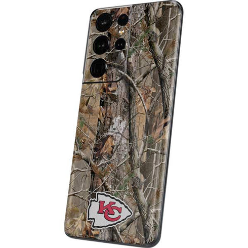 NFL Kansas City Chiefs Realtree AP Camo Galaxy S21 Ultra 5G Skin