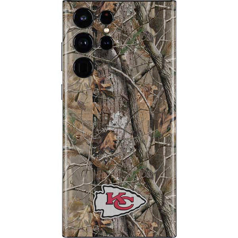 NFL Kansas City Chiefs Realtree AP Camo Galaxy S22 Ultra Skin