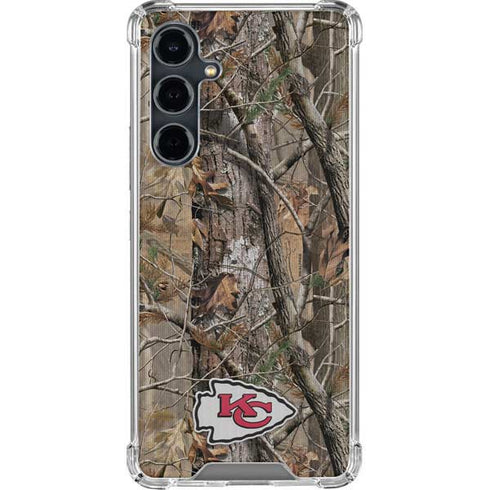 NFL Kansas City Chiefs Realtree AP Camo Galaxy S23 FE Clear Case