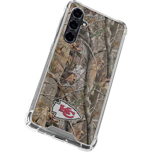 NFL Kansas City Chiefs Realtree AP Camo Galaxy S23 FE Clear Case