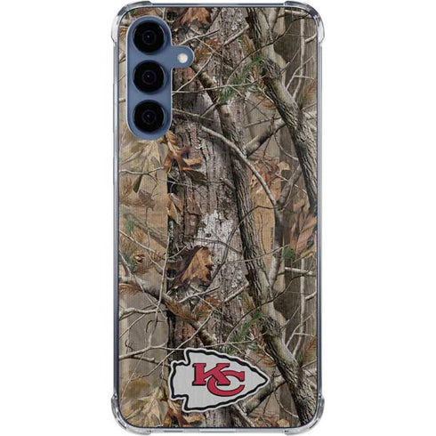 NFL Kansas City Chiefs Realtree AP Camo Galaxy S24 Clear Case